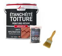 Réparation Étanchéité Toiture, Tuile, Gouttière, Chéneau 2.5 L Tuile | Répare et Étanche Toitures, Tuiles, Gouttières, Fissures, Souche de Cheminée, Adhère Tous Supports - Arcane Industries