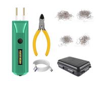 Réparation Pistolet Soudeur Kit de soudeur en plastique 2 1 100W, MINI outil Portable réparation fissures chaud, pare-chocs 200 clous(Yellow)