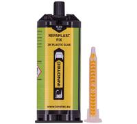 Réparation plastique noir, Colle plastique bi-composant noire, Mastic réparation, 50 ml double cartouche
