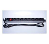 Répartiteur D'alimentation - Premiumcord - Pdu-F10g08s - 8 X 230 V - 2 M - 1u