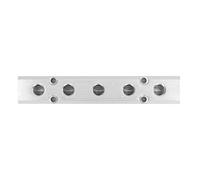 Répartiteur De Connecteur Pneumatique G1/2 Entrée G1/4 Sortie G1/4 Bloc De Distribution Compressé En Aluminium 30X30 Mm Coupleur Rapide Pour Systèmes Pneumatiques SY30-02-5F