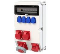Répartiteur de courant CEE PCE 9029706 Distributeur en plastique merdes 63 A. IP54