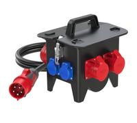 Répartiteur de courant CEE PCE 9473080 Distributeur en caoutchouc plein modèle Ried BV32A IP44