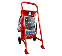 Répartiteur de courant de chantier avec support eXT S/FI SET 32 A 2 x 16 A 4 x 230 V système franz/belg