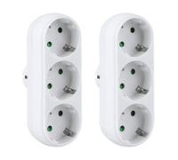 Répartiteur de prises compact et résistant au feu avec adaptateur de prise international, certifié ETL - Compatible avec les prises américaines