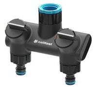 Cellfast Distributeur Double Raccord Tuyau D'arrosage en Fibre De Verre Régulation Continue Robinet G1/2" G3/4" G1 Ergo