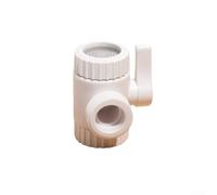 Répartiteur d'eau de robinet, adaptateur double sortie en plastique blanc pour pommeau de douche, valve à trois voies, accessoire de dérivation d'économie d'eau