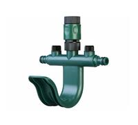 Royal Gardineer Répartiteur d'eau réglable 2 voies avec support pour tuyau
