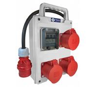 Répartiteur électrique 3x32 A, fusible C25 3 pôles, env. 3 m