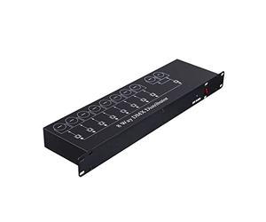 Répartiteur professionnel DMX512 pour éclairage de scène pour amplificateur de signal de lumière, répartiteur DMX 8 voies pour appareils de scène