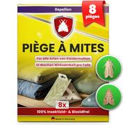 Repellion ® Lot de 10 pièges à mites pour garde-robe - Piège à phéromones sans insecticides contre les mites textiles pour le contrôle et la surveillance des infestations