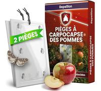 Repellion ® Lot de 2 pièges à phéromones pour arbres fruitiers - Piège efficace pour lutter contre les mites - Protection contre les mites non toxique pour le pommier - Avec attractif