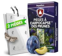Repellion ® Lot de 2 pièges à prunes pour prunes et arbres à moutonnets - Piège à phéromones contre les mûres fruitiers - Non toxique et conforme à la norme biologique - Combat efficacement les