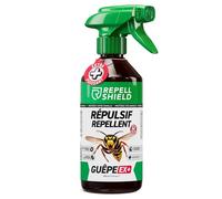 RepellShield® Spray Anti Guepe pour Piscine, Toiture, Jardin -500ml- Non Tachant - Barrière Répulsive à Base de Plantes et Extrait de Chrysanthème - Anti Guepes et Frelons Exterieur