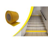 Repérage des contremarches PVC Waccess adhésif intérieur WATTELEZ rouleau 10mx100mm - jaune - 810303J