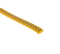 Repère câble, Ø câble 3.5 ? 7mm, texte : 0, Noir sur Jaune, Bobine de 500 Unités