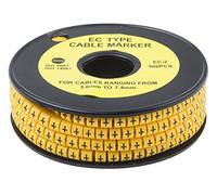 Repère câble, Ø câble 3.6 ? 7.4mm, texte : +, Noir sur Jaune, Bobine de 500 Unités