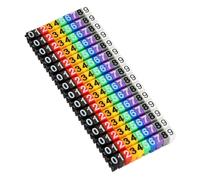 Repère Marqueur Électrique, Numéro de Fil, Clips de Câble Colorés, 0-9 Numéros de Fil Autocollants, Jeu de Marqueurs de Câble (150pcs 1.5mm²)