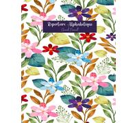 Répertoire Alphabétique: 160 pages avec des repères pour chaque lettres | Grand Format A4