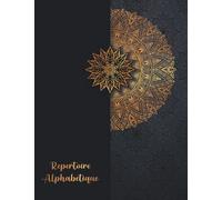 Répertoire Alphabétique: 160 pages avec des repères pour chaque lettres | Grand Format A4