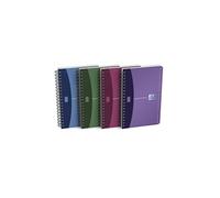 OXFORD OFFICE Carnet Répertoire Spirale couv PP 11x17cm 180 pages réglure ligné 6mm