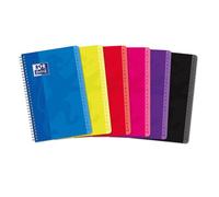 Répertoire Oxford Color Life 11x17cm petits carreaux 5mm 100 pages reliure spirale couverture carte coloris assortis