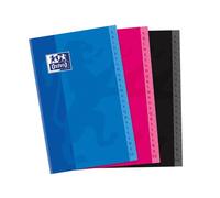 Répertoire Oxford Color Life 11x17cm petits carreaux 5mm 192 pages brochées couverture carte coloris assortis