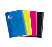 Répertoire Oxford Color Life A4 petits carreaux 5mm 96 pages agrafées couverture carte coloris assortis