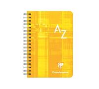 Clairefontaine Répertoire à spirales 9,5 x 14 cm - 100 pages - 90g - Quadrillé 5x5