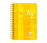 Clairefontaine Répertoire à spirales 9,5 x 14 cm - 100 pages - 90g - Quadrillé 5x5