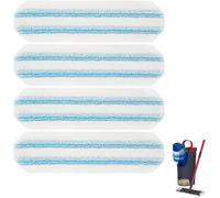 Replacement Microfibre Mop Pads for Vileda H2PrO and O-Cedar H2PrO Washable and Reusable (Pack of 4)