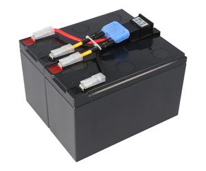 Réplique de batterie exactement adaptée à la batterie APC-RBC48 pré-assemblée avec câble et prise