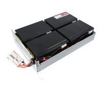 Réplique de batterie parfaitement adaptée à la batterie APC-RBC133, pré-montée avec câble et connecteur, compatible entre autres avec le SMT1500RMI2U.