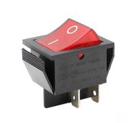 REPORSHOP - Interrupteur bipolaire lumineux rouge 16A 30x22 mm Standard