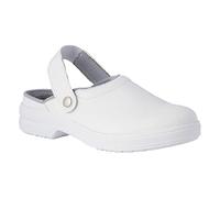 REPOSA Medical - Sabot Femme et Homme Medical Microfibre avec Semelle en Polyuréthane Antidérapante, Chaussure Femme et Homme Sanitaires Antichoc Antistatiques avec Bride, Chaussures de Cuisine