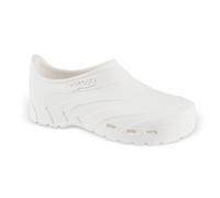 REPOSA Mixte Chaussures Sanitaires pour Femme et Homme en Caoutchouc avec Fermeture Talon et Semelles médicale, Blanc, 46 EU