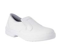 REPOSA Nurse - Chaussure Medicale Femme et Homme en Microfibre avec Semelle Antichoc, Sabots Chaussures de Travail Infirmiere et Cuisine Fermées sans Lacets - Confortables Antidérapantes Antistatiques