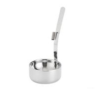 Repose-cuillère double couche en acier inoxydable avec plateau d'égouttement - Repose-ustensiles antidérapant pour comptoir de cuisine - Argent 21,4 cm (A)