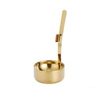 Repose-cuillère double couche en acier inoxydable avec plateau d'égouttement - Repose-ustensiles antidérapant pour comptoir de cuisine - Argent 21,4 cm (B)