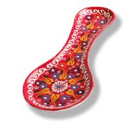 Repose-cuillère en céramique fait main, repose-cuillère pour cuisinière, repose-cuillère de 25 cm pour comptoir de cuisine, porte-cuillère pour cuisinière compatible lave-vaisselle, repose-ustensiles