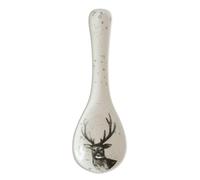 Repose-Cuillère en Faïence Design Cerf Come - Ustensile de Cuisine Élégant pour Plan de Travail Propre | Ambiance Forêt & Chalet