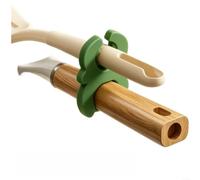 Repose-cuillère en silicone pour casseroles et poêles, résistant à la chaleur jusqu'à 230 °C, support à ustensiles antidérapant avec fonction anti-débordement - Aide de cuisine compacte au bord de la