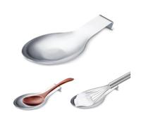 Repose Cuillère - Inox - Grand Modèle - 24x10cm - Résistant - Facile à Nettoyer