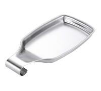 Repose cuillère - Inox - Rectangle - Acier inoxydable 304 - 20.5x11cm - Argent