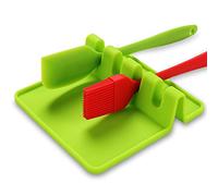 Repose cuillère Kitchen Repos ustensile Pose ustensiles Cuisine louche spatule Couvert Couvercle,Support en Silicone avec égouttoir,Outil pour protéger Plan de Travail,crédence et Plaque Cuisson