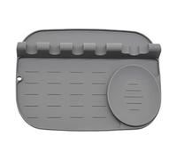 Repose Cuillère Kitchen, Repose Cuillère Cuisine en Silicone, Porte Ustensiles Cuisine Thermorésistant avec Égouttoir, pour Les Ustensiles Multiples, Spatules, Louches, Pinces