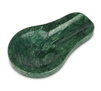 Repose Cuillère Marbre Cuisine, Antidérapant, Vert Noirâtre | Support pour Spatule, Louche, Fourchette, Cuillère à Café, Comptoir de Cuisine, Ustensiles de Cuisine, 16.5 x 10 x 1.8 cm