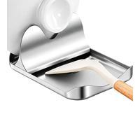 Repose-cuillère pour plan de travail de cuisine Grille en acier inoxydable | Repose-spatule pour salle à manger maison appartement bar comptoir café restaurant