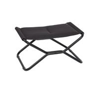 Repose-jambes/tabouret Matelassé Pliant - Next - Aircomfort® - Noir Acier - Lafuma Mobilier