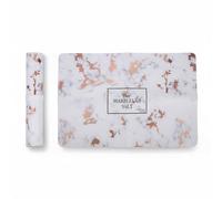Repose Main Ongle, Tapis de Bureau Manucure Imperméable, Coussin Repose Bras Ongles Pliable, Tapis Nail Art, Protecteur Repose Main Manucure Souple 45x30cm (Grain D'or Rose)